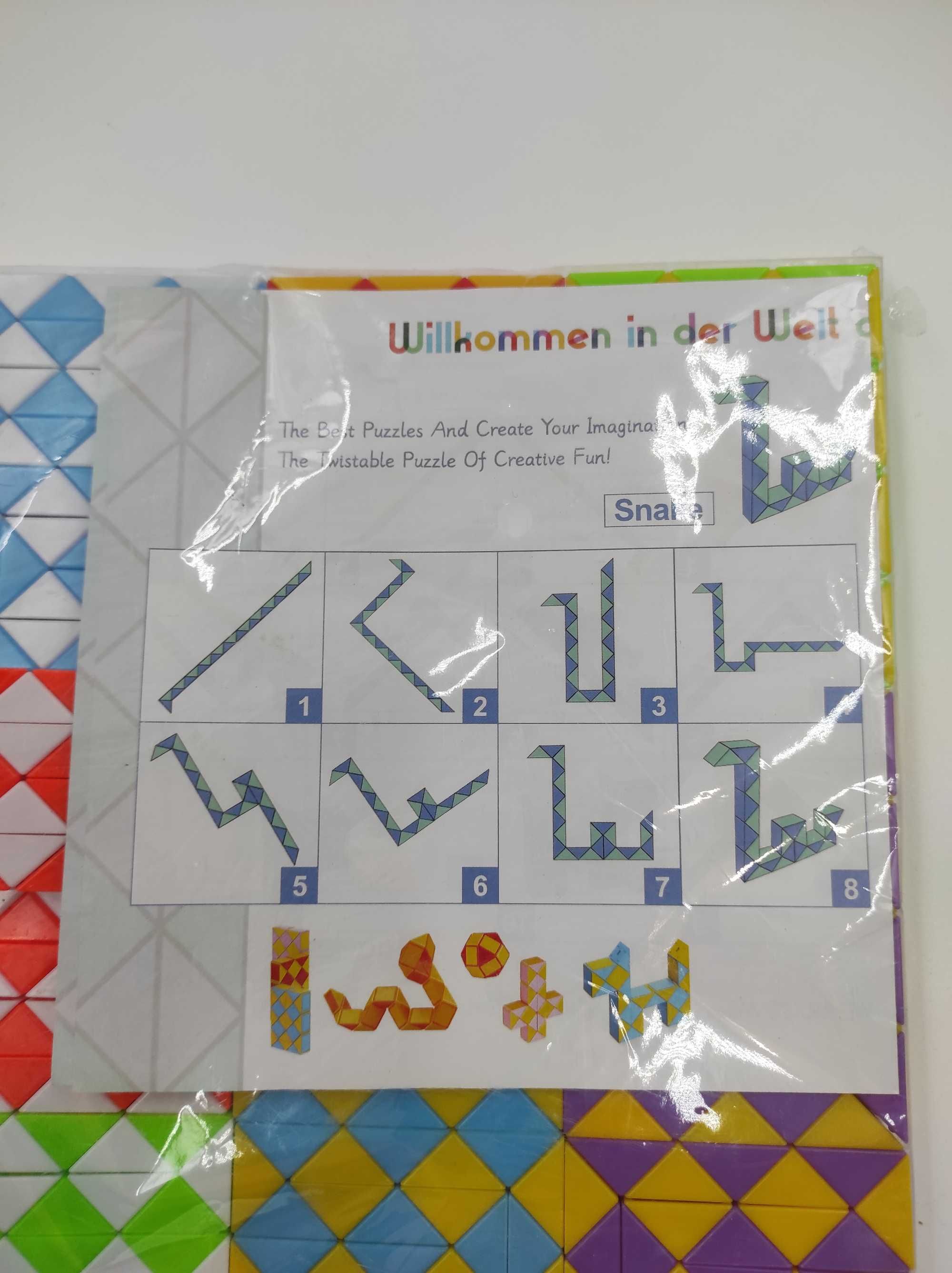 Magiczny wąż z 20 blokami, mini kostka-łamigłówka