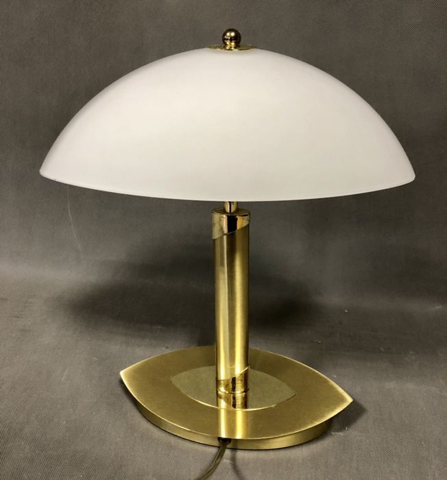 Elegancka złota lampa gabinetowa lata 90 te