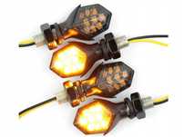 Uniwersalne kierunkowskazy 4x9LED MINI Strzałki Pchełki Dymione