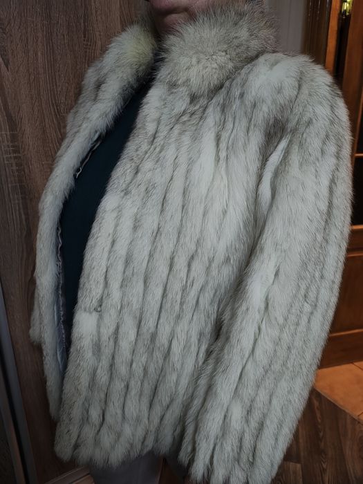 Полушубок з натурального песця.
