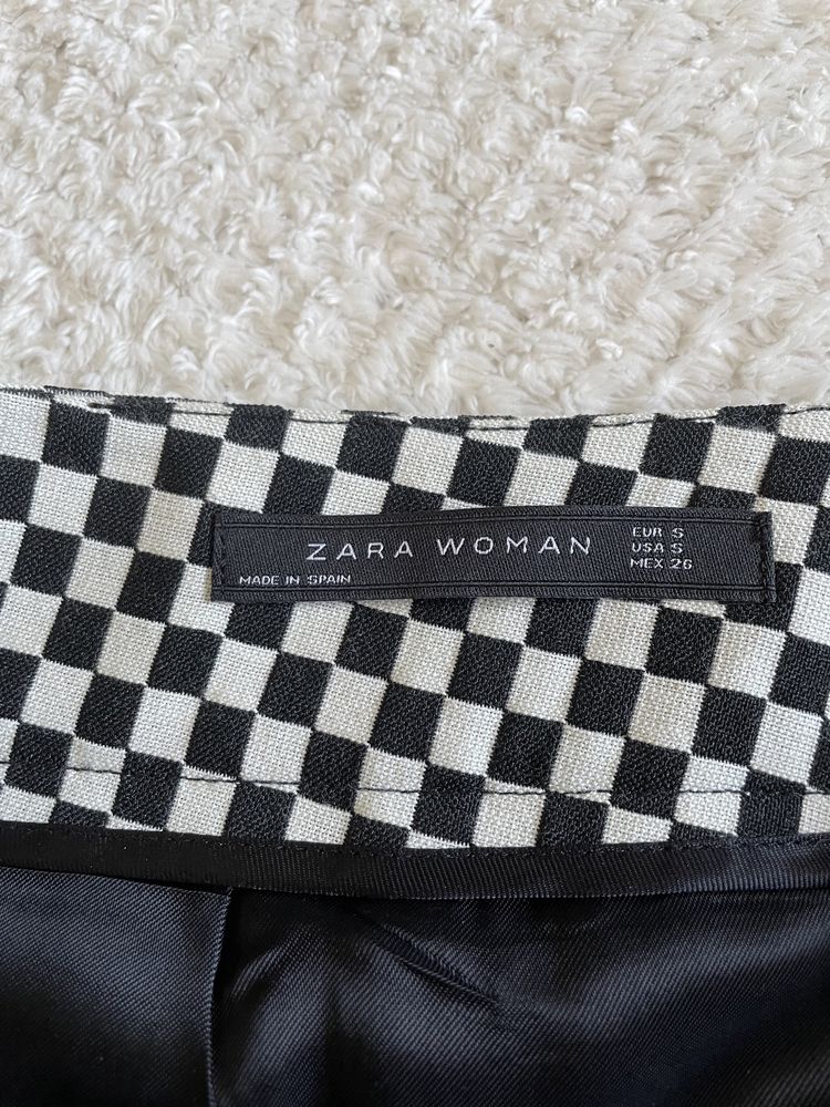 Spódnica w kratkę Zara S