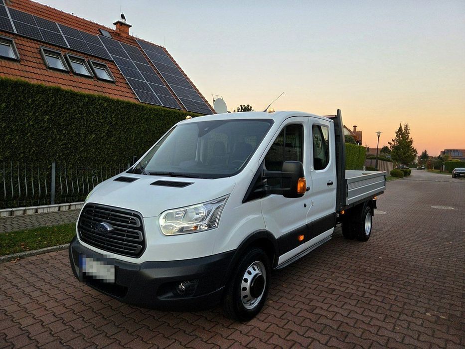 Ford Transit  MK8 Doka, Bliźniak 2.2 TDCI 155KM 2015r Klima, Tempomat, Grzane Fotele
