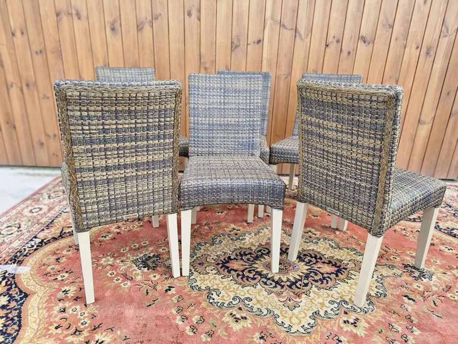 Krzesła krzesło rafia rattan Castle Loom 6 szt #1635 Stylowy Węgrów