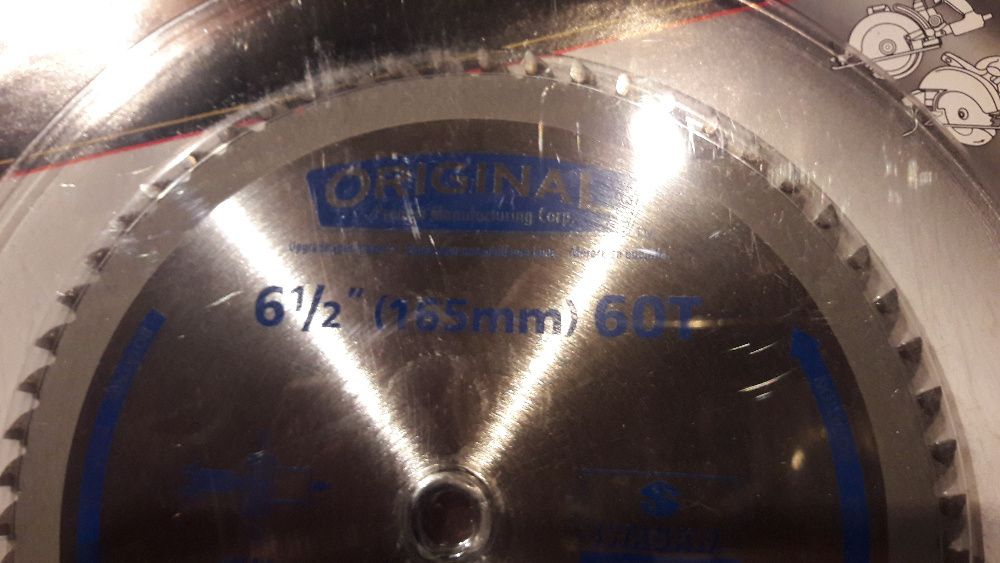 Piły tarczowe NOWE do aluminium 165 mm, z = 60.