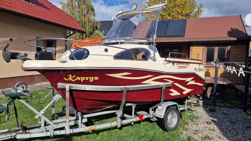 Łódź DarMar 460 (2015 r.) + silnik Suzuki 90 KM + przyczepa