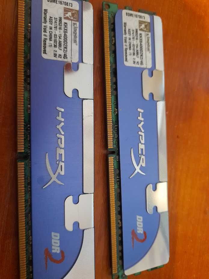 Pamięć Kingston HyperX, DDR2, 4 GB, 800MHz, CL5 (KHX6400D2K2/4G) 2x