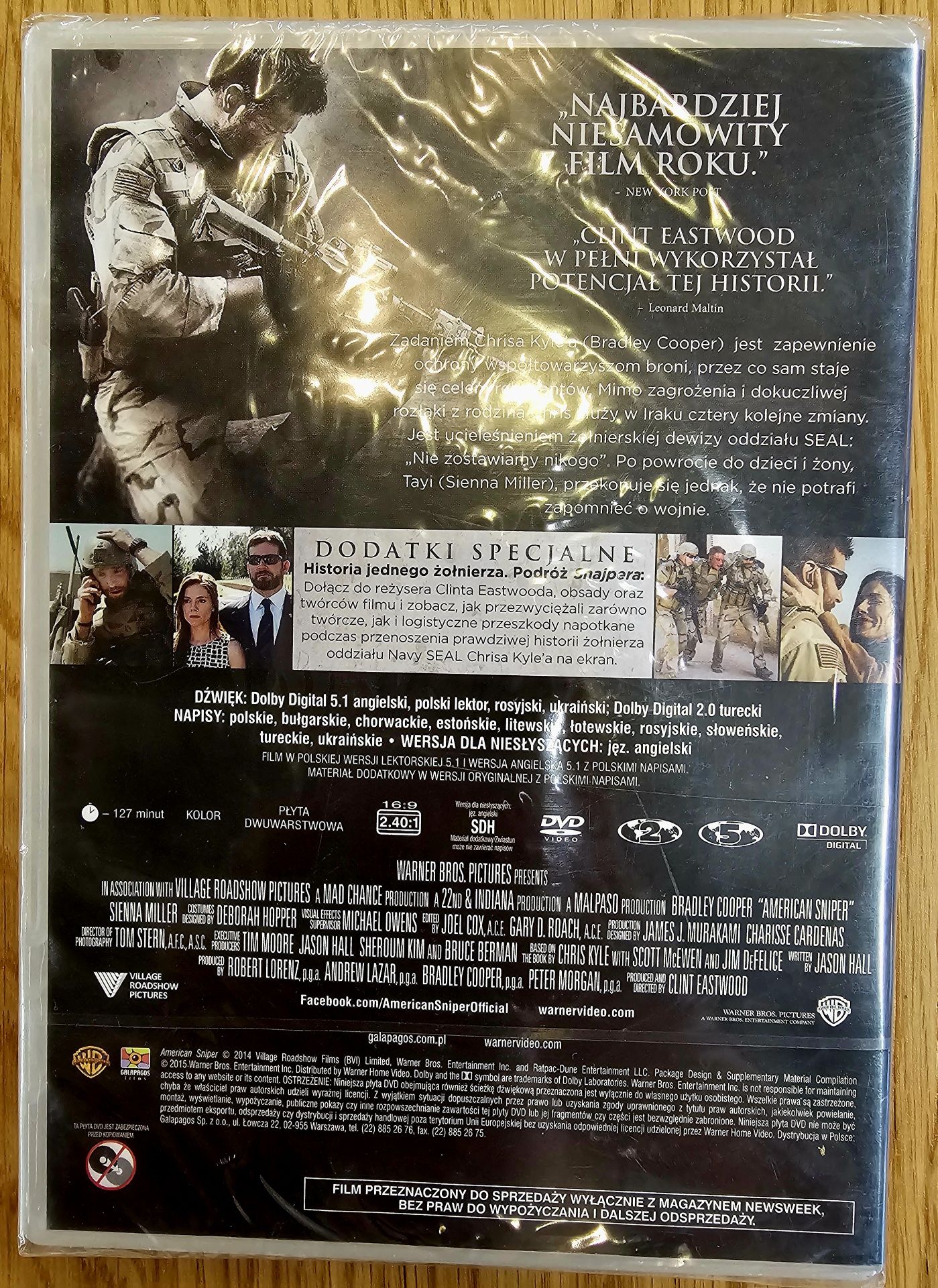 Snajper American Sniper film dvd Bradley Cooper
