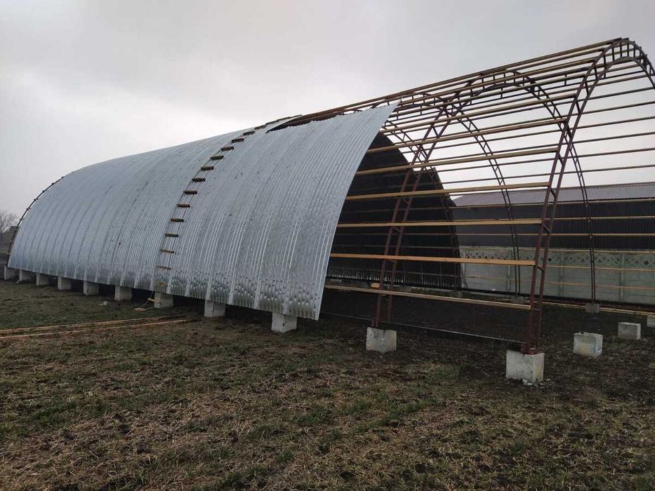 Каркасні арочні Ангари від 2100 грн. Виготовлення та монтаж по Україні