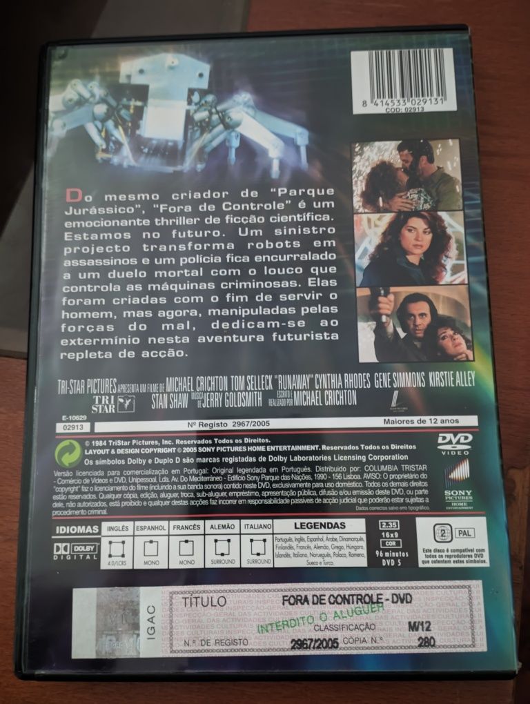 Fora de Controle Dvd Tom Selleck