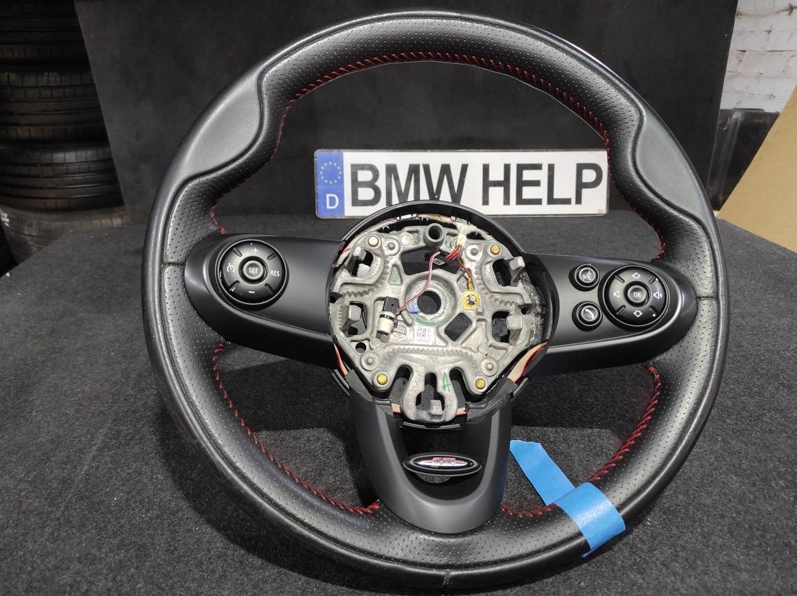 Руль Кермо Ф54 Ф55 Ф56 Mini cooper JCW кнопки руля Разборка BMW HELP