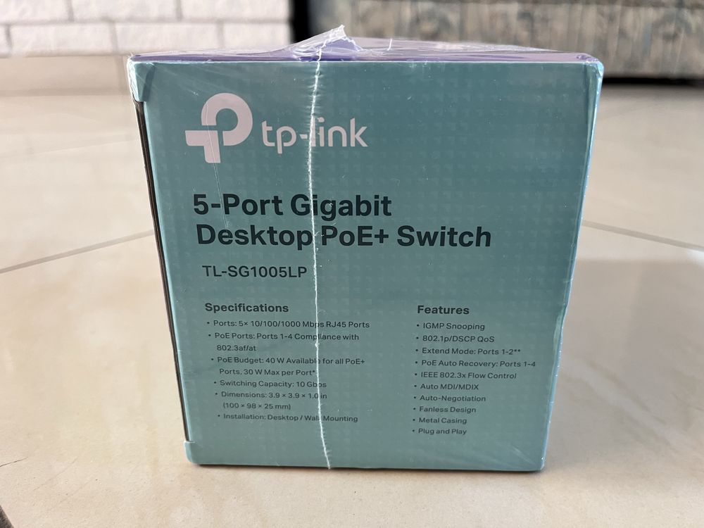 100% оригінальний повністю новий PoE-комутатор TP-Link TL-SG1005LP