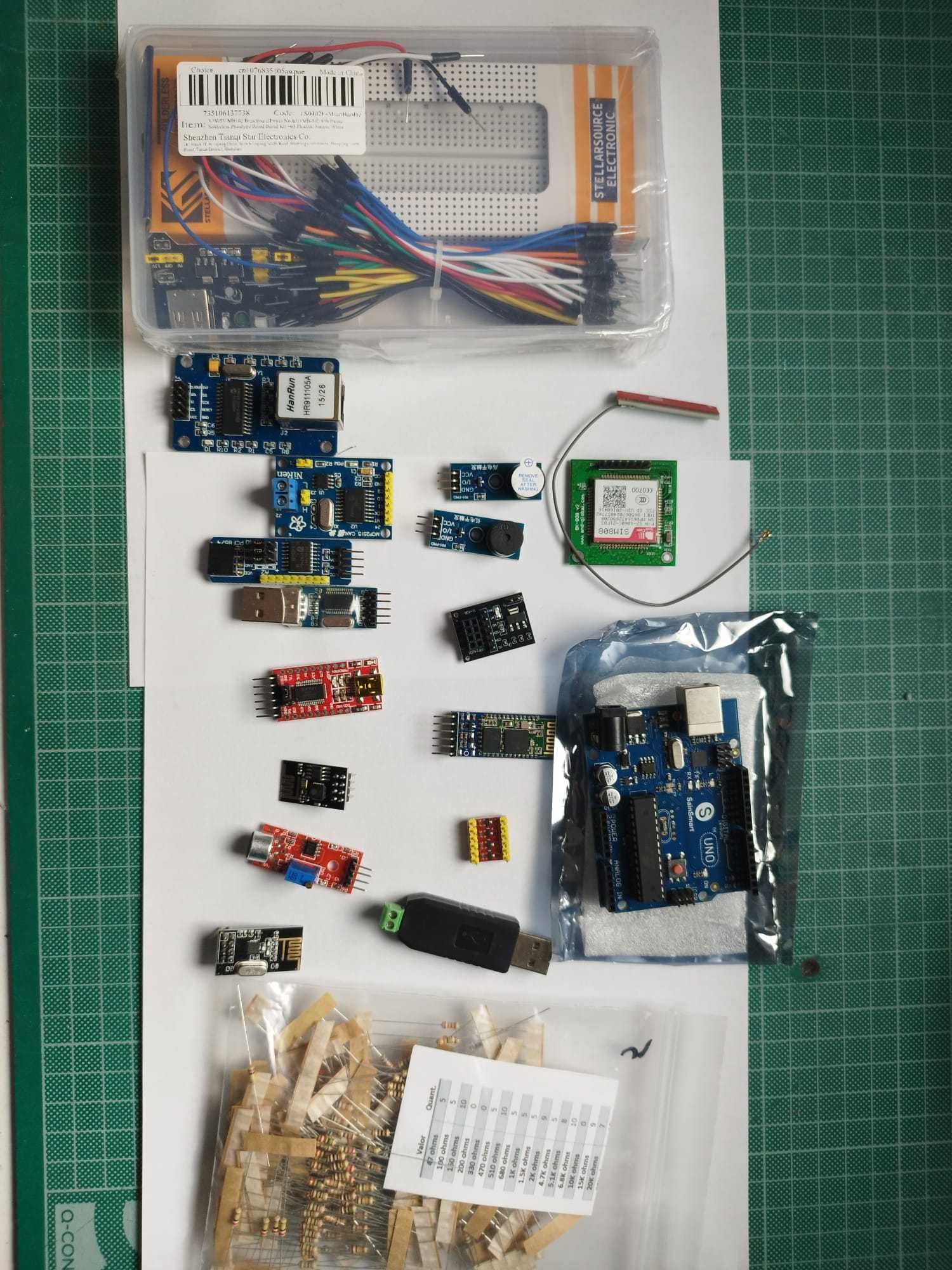 Kit arduino com pack comunicação