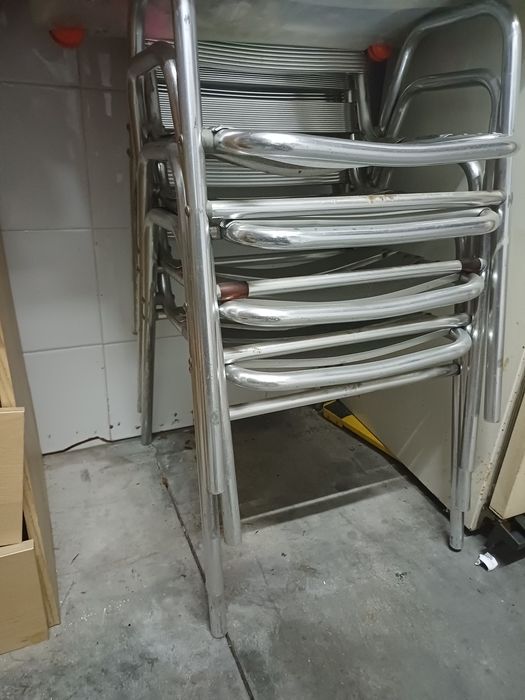 4 Cadeiras esplanada de aluminio