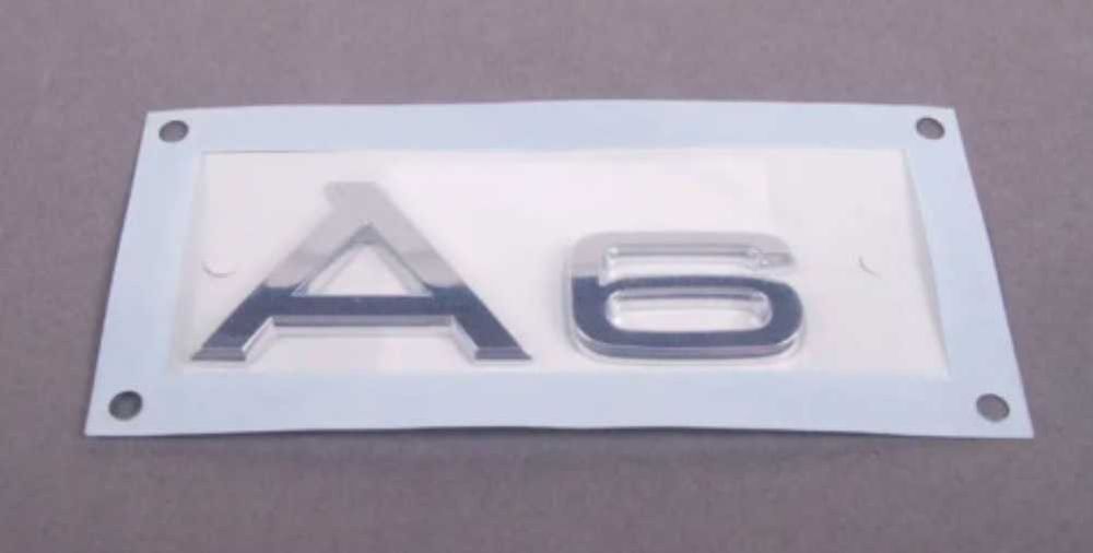 Nowy znaczek A6 przyklejany logo srebrne srebrny