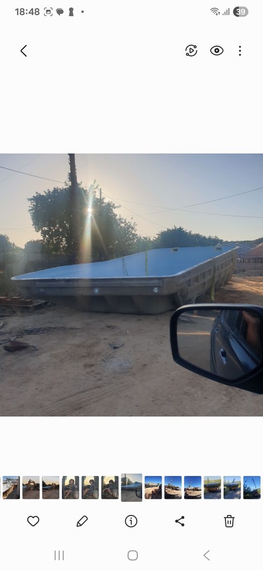 Piscina usada em fibra 9m x4m