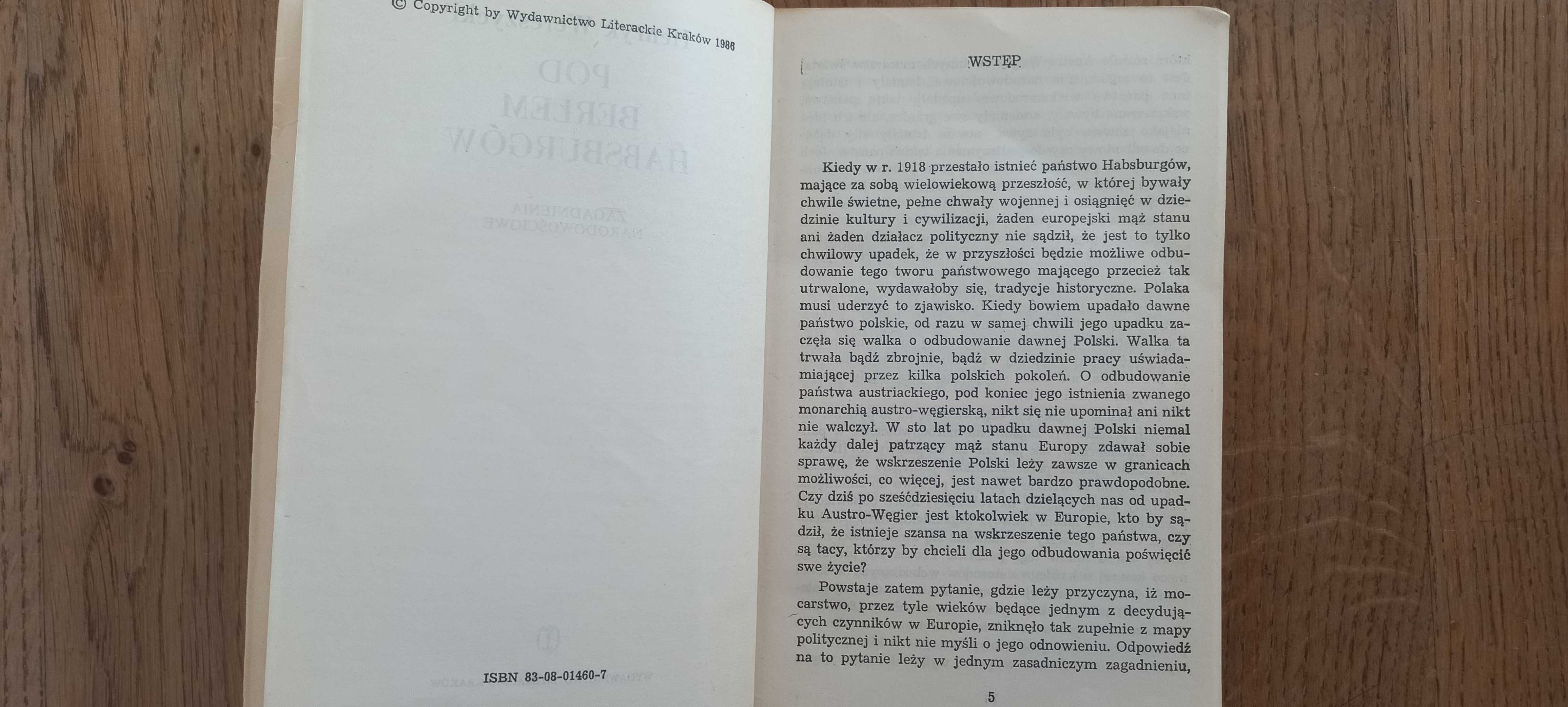 Pod berłem Habsburgów, Henryk Wereszycki