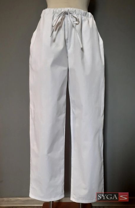 Sponie białe kucharskie rozmiar XL