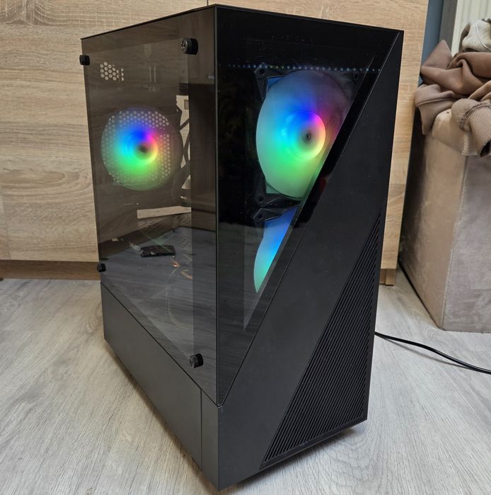 Komputer do Gier! Ryzen5/RX580 8GB/16GB/SSD/Win10/Led