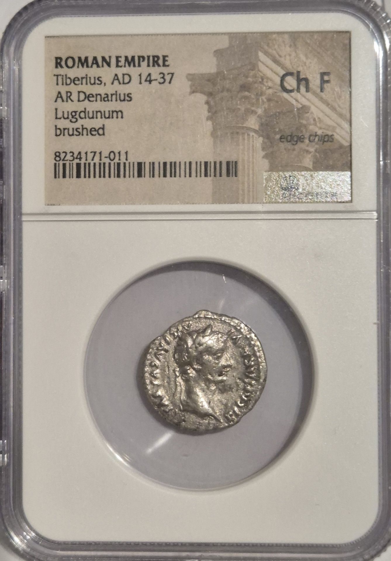 Biblijna moneta Tribute Penny - denar Tyberiusza - grading NGC