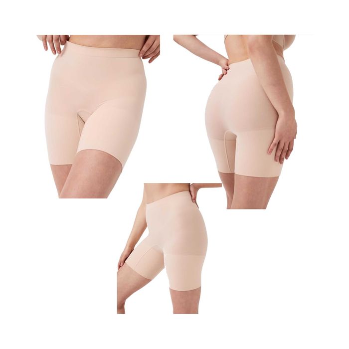 Spodenki Korygujące SPANX L Power Short Bezszwowe Soft Nude