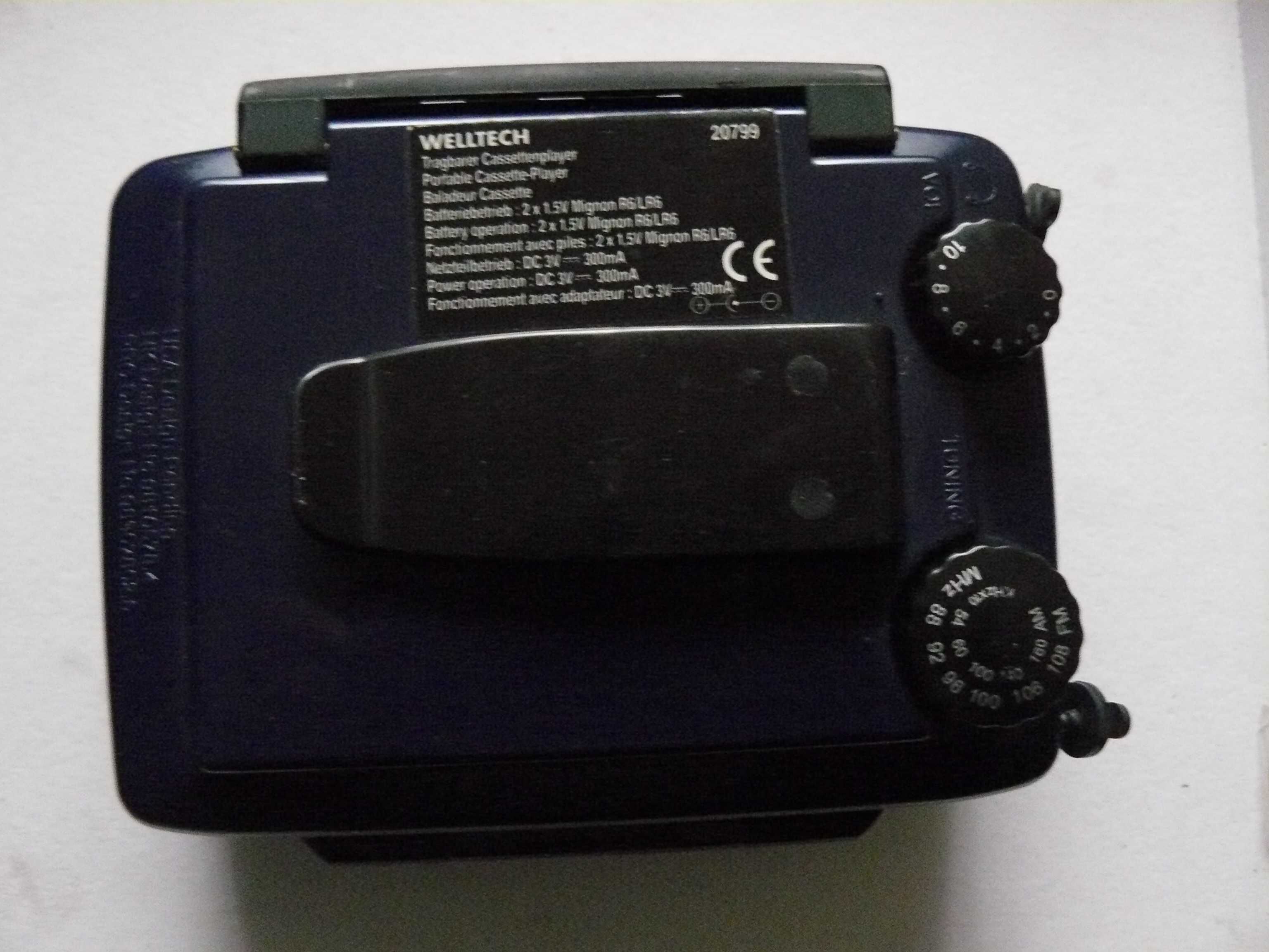 Walkman Welltech radio kaseta słuchawki