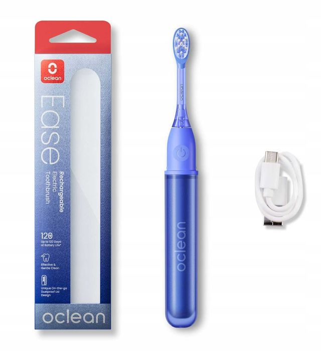 OCLEAN szczoteczka soniczna EASE ładowanie USB-C - NIEBIESKA