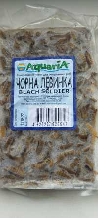 Заморожений корм для риб Чорна левинка