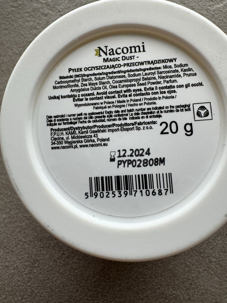 Nacomi Cleansing Powder green Clay Pyłek