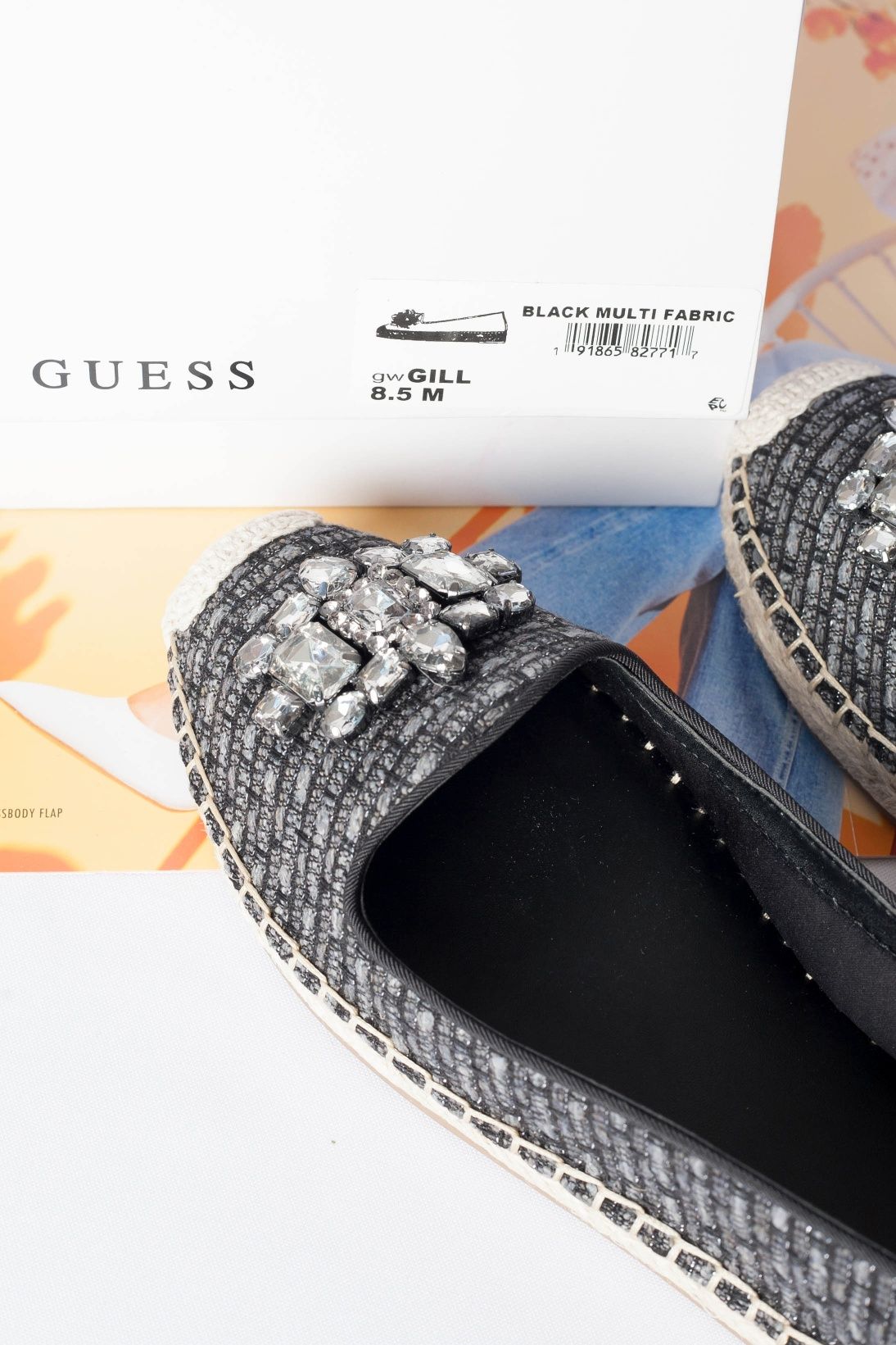 GUESS оригинал. Эспадрильи балетки мокасины лоферы серые белые 39