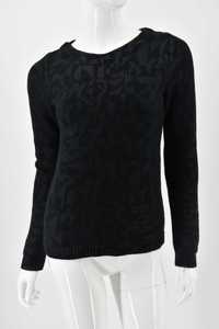 HUGO BOSS sweter damski czarny wzory S