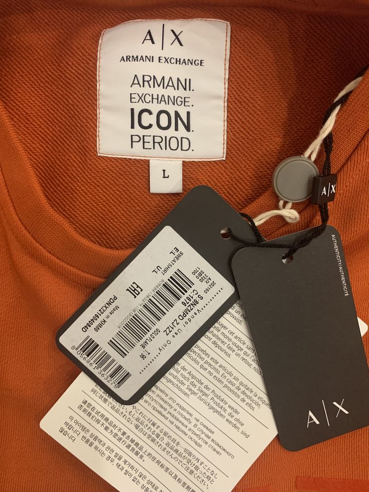 Продаю мужской свитшот Armani Exchange