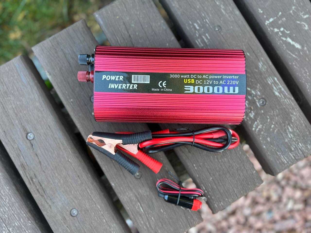 Преобразователь тока 12v - 220v 3000 ватт‼️ Инвертор аналог генератора