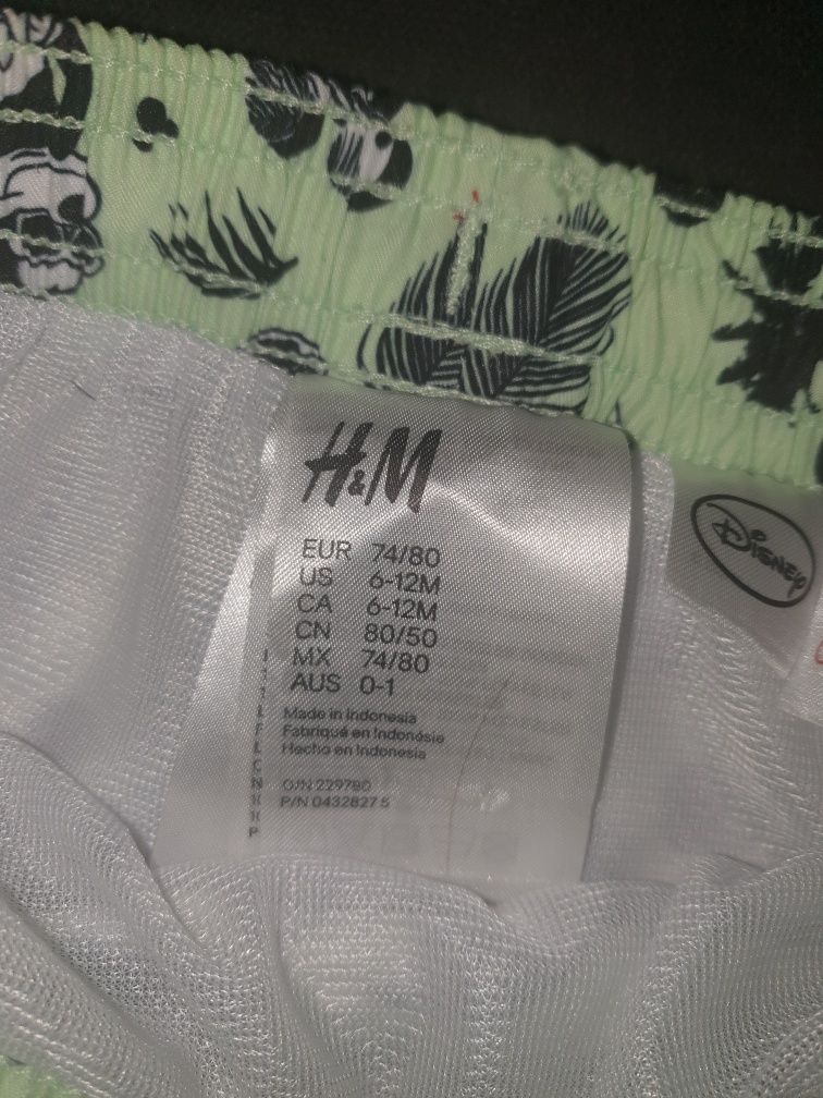 H&m szorty kapielowe r. 74/80 miki