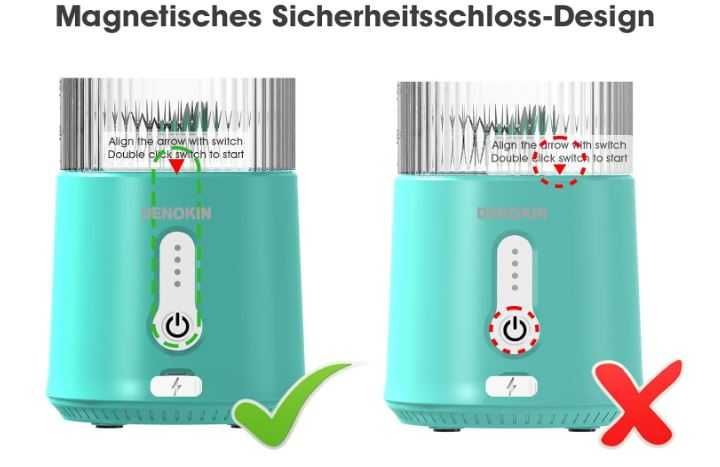 Przenośny mikser Blender do smoothie 450 ml Akumulator