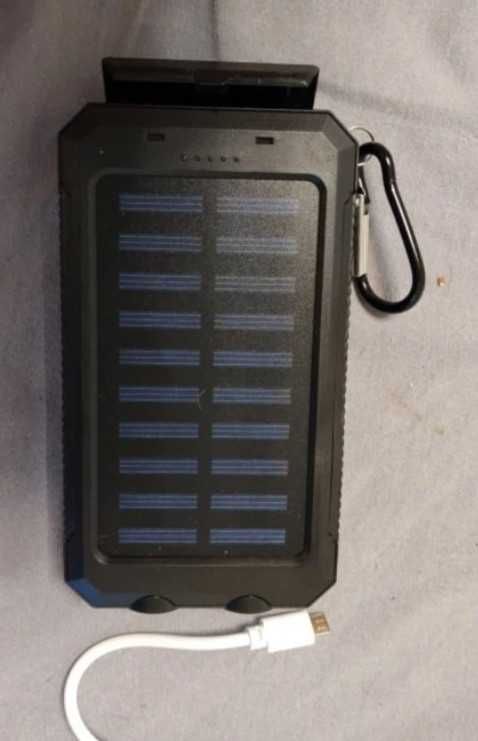 Повербанк 10 000 mah компас ліхтарик компас із сонячною батареєю