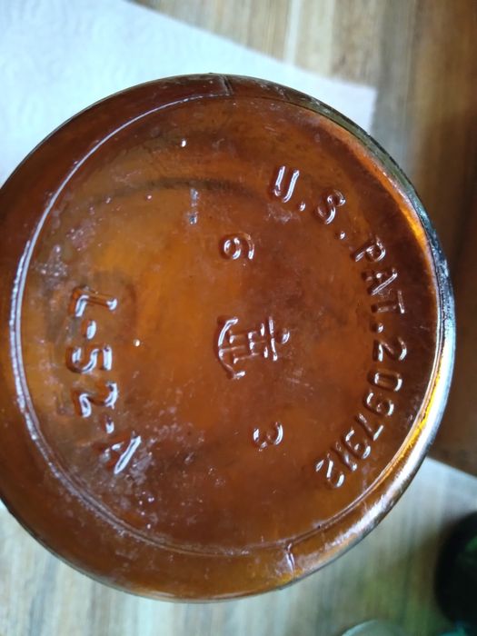 Przedwojenna butelka chemiczna US. Pat. 1937r