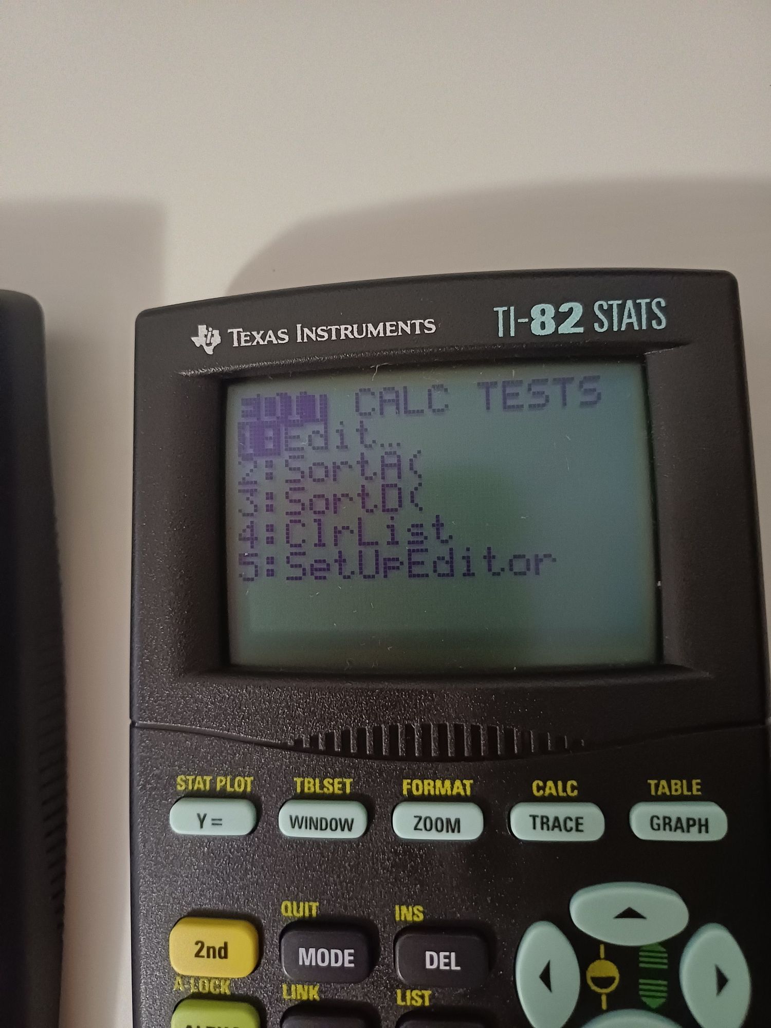 Calculadora TI - 82 STATS