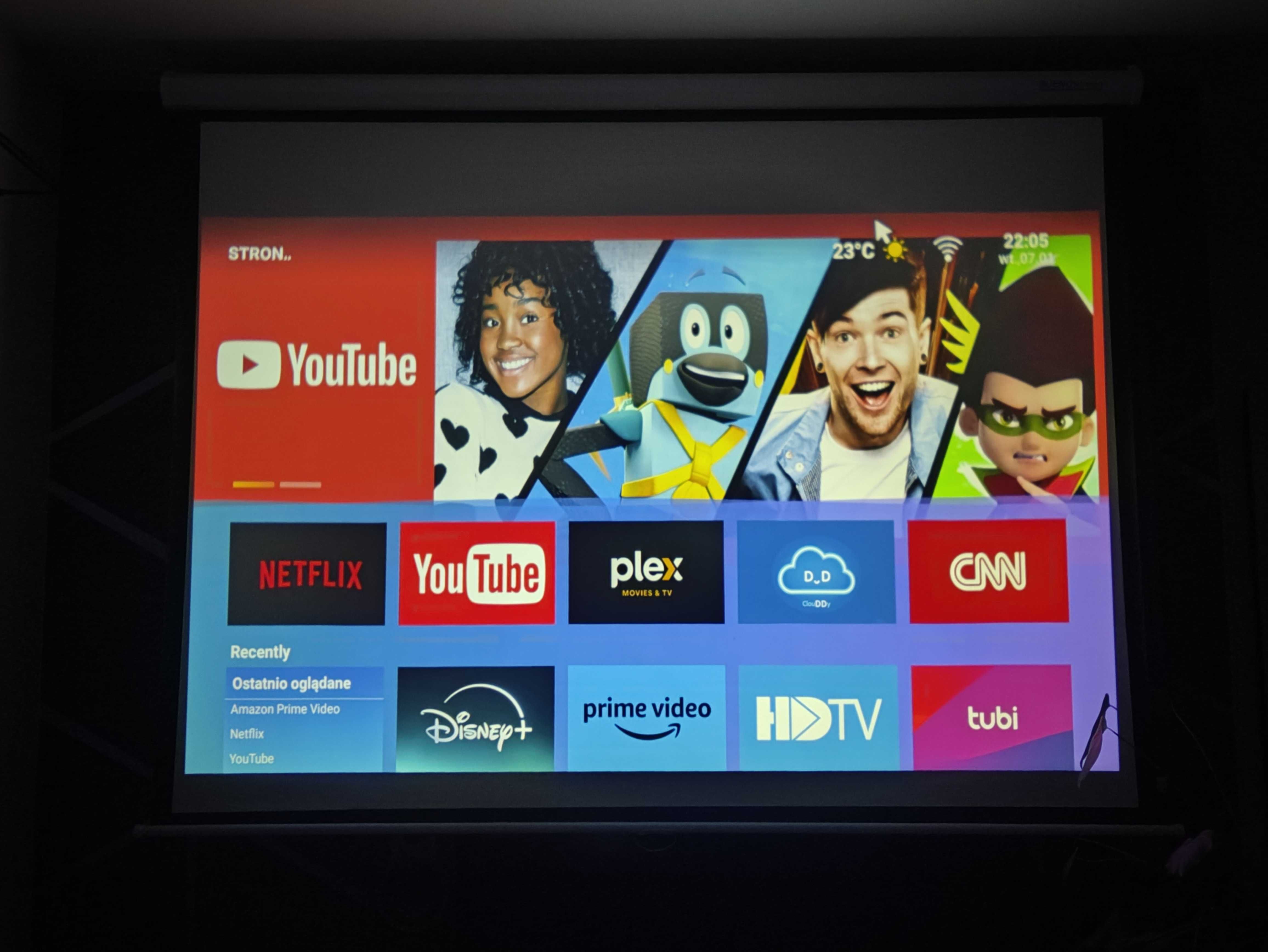 Projektor CAIWEI A9 S Full HD 4K 13000 lm Android WiFi Miracast Air
