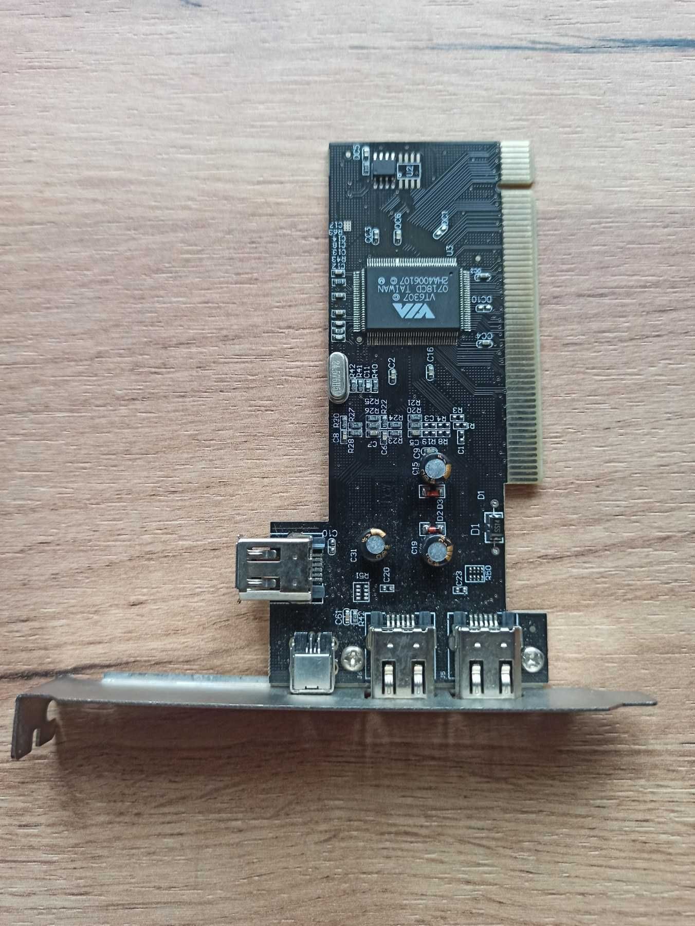 Контролер PCI IEEE +1394 Firewire (чипсет VIA VT6307)