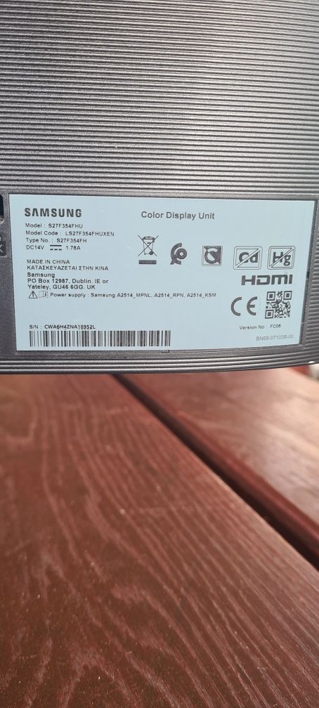 Monitor Samsung 27 cali