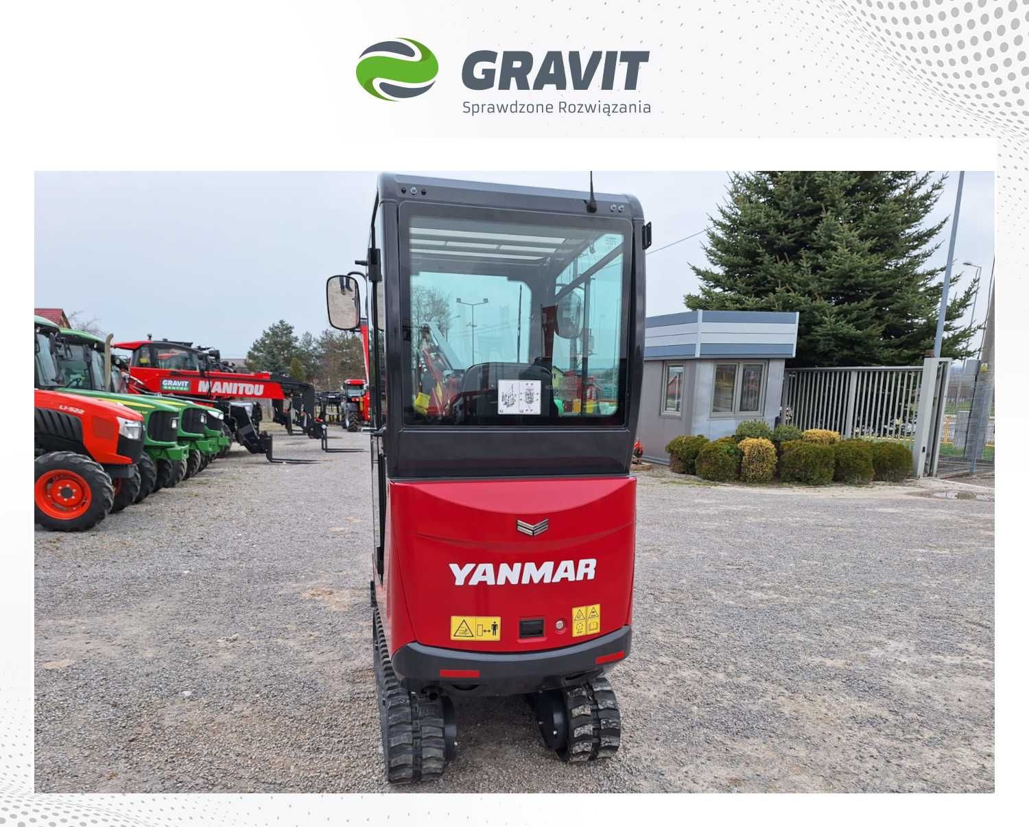 Minikoparka Yanmar SV17 (1,8 tony) od Autoryzowanego Dealera - GRAVIT