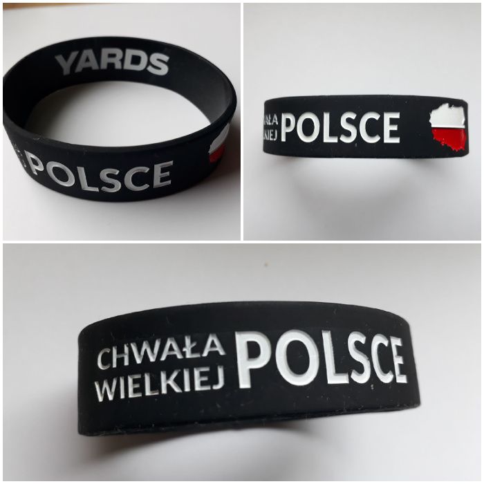Opaski bransoletki silikonowe gumowe na rękę POLSKA
