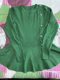 Camisola de malha verde