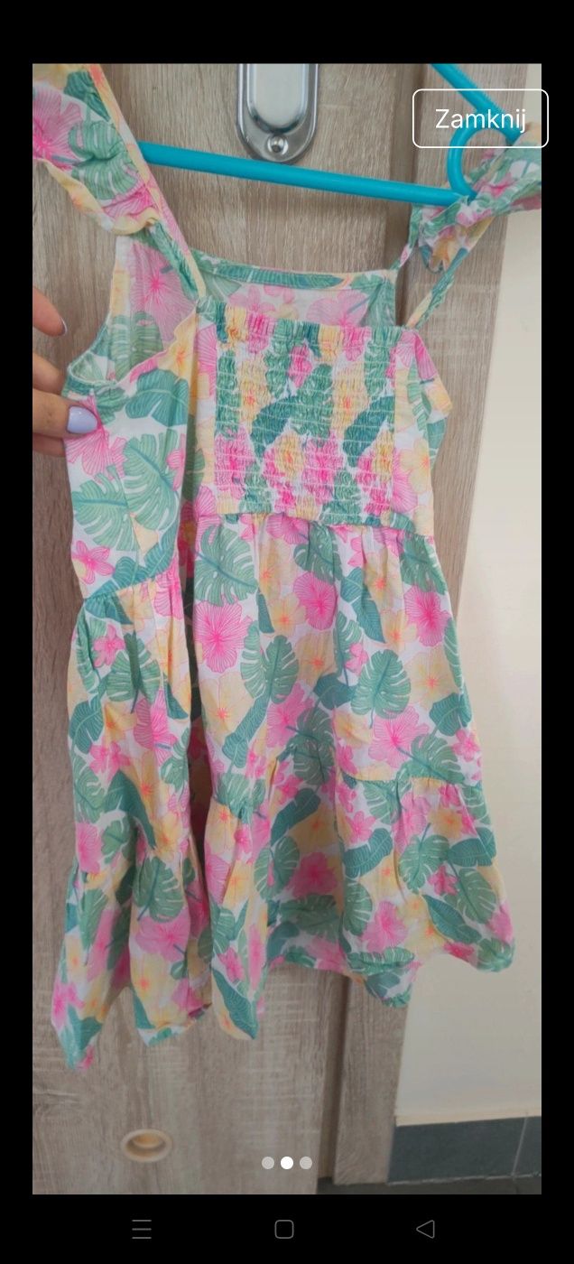Letnia sukienka Primark 122 cm