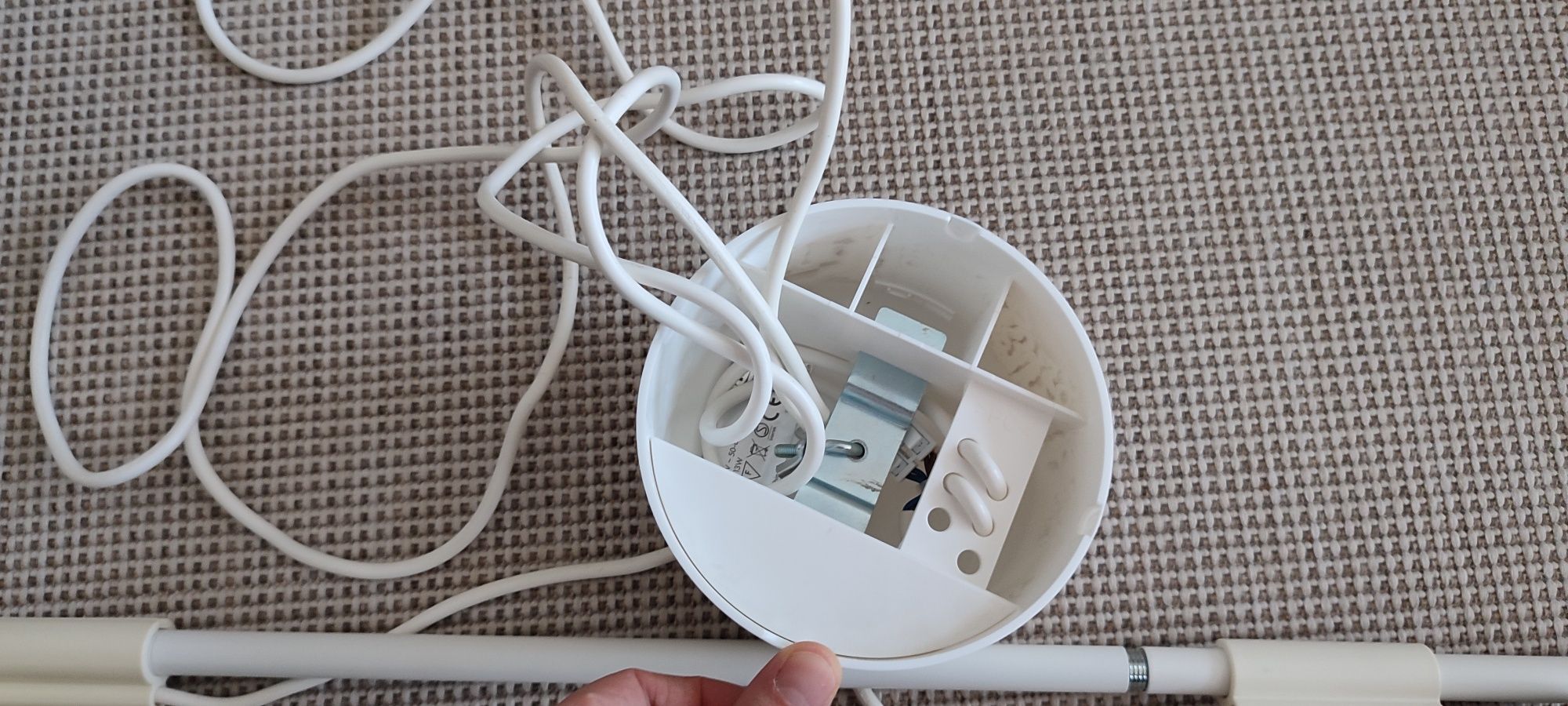 HEMMA oprawka z podwójnym kablem i listwą IKEA