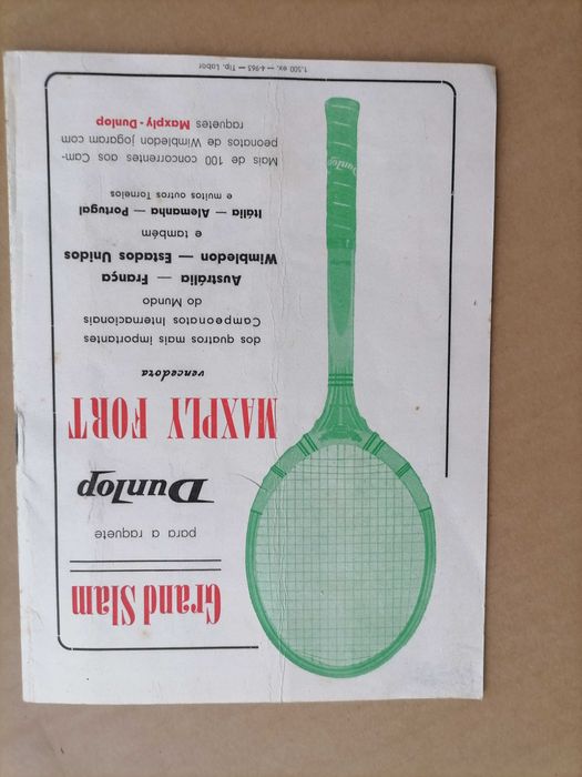Programa TÉNIS - Taça Davis 1963 e Torneio Internacional de Ténis 1948