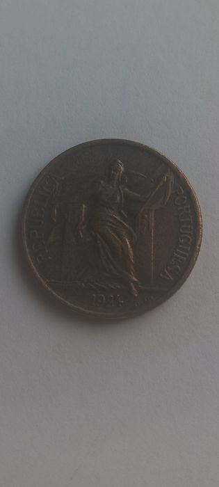 Moeda de 1 escudo República Portuguesa 1924
