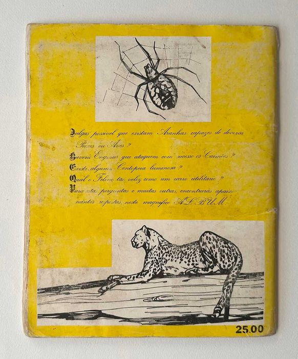 Caderneta Panorama Zoológico – 250 cromos. Completa.