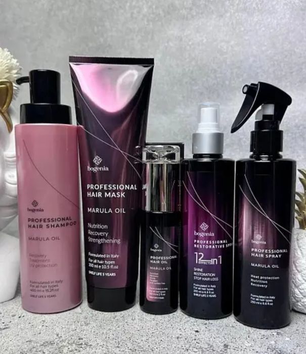 Відновлюючий спрей для волосся 12в1 з марули  Bogenia Marula