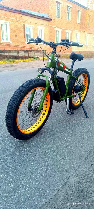 Мощный электрофетбайк 1000w!48v,24ah.Гидравлика!